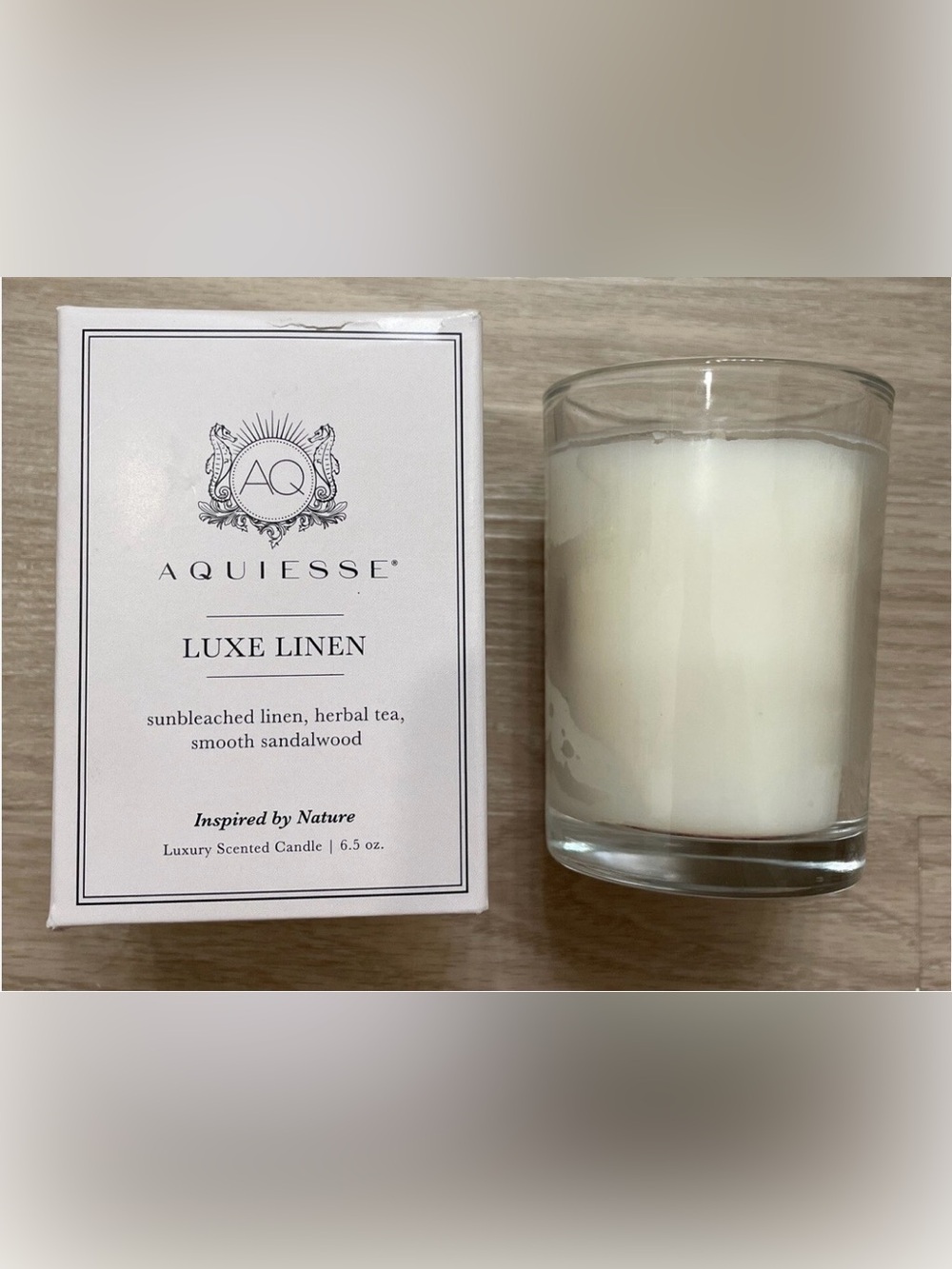 AQUIESSE Luxe Linen Luxury Scented Candle 6.5oz